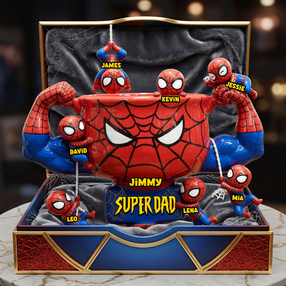 Super Dad: The Ultimate Personalized Gift for Marvel Fans - Customizable Plaque for Dads Shaped Plaques PopCulturePrints