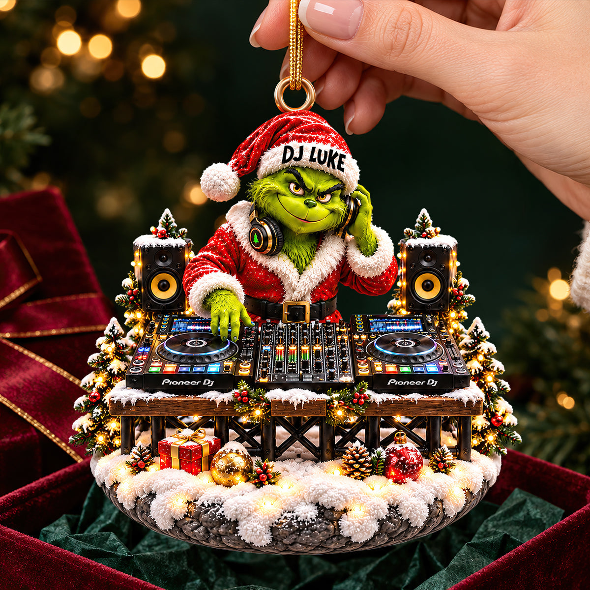 🎄 DJ Luke Christmas Ornament - A Personalized Gift for Music Lovers