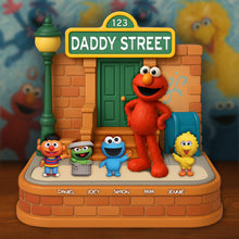 Load image into Gallery viewer, “Welcome to Daddy Street!” - Personalized Daddy Acrylic Plaque - Unique Gift for Dad, Grandpa, and Loved Ones Shaped Plaques PopCulturePrints
