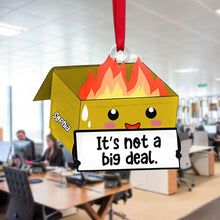 Load image into Gallery viewer, Personalized Dumpster Fire Coworker Acrylic Ornament Ornament PopCulturePrints
