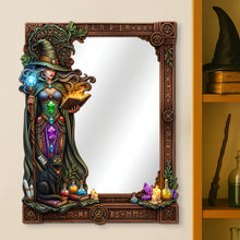 Load image into Gallery viewer, &quot;Embrace the Mystique - Mysterious Wall Hanging Mirror&quot; - Personalized Gifts for Witch Lovers Mirror PopCulturePrints
