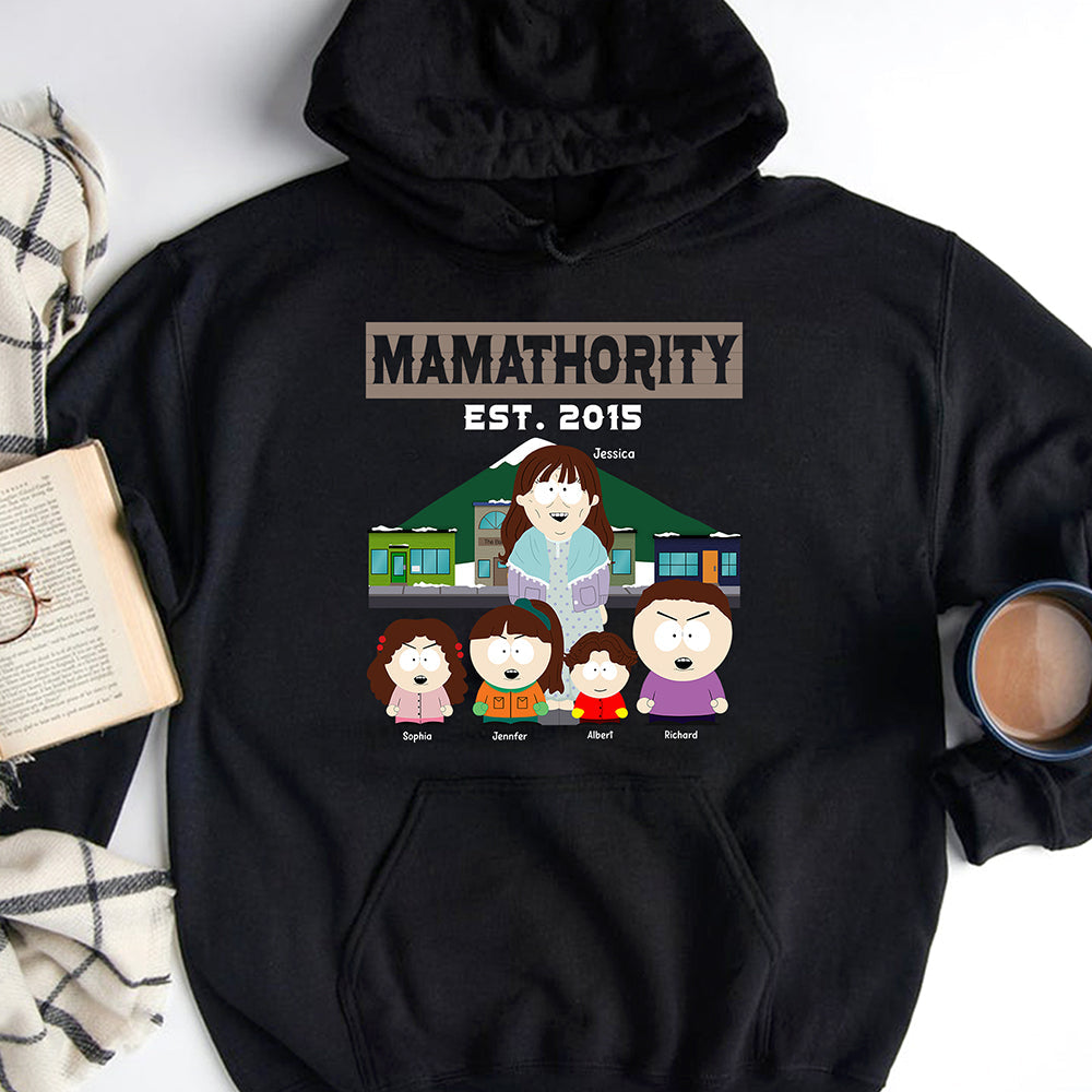 Respect My Mamahority - Personalized Mom Shirt Shirts PopCulturePrints