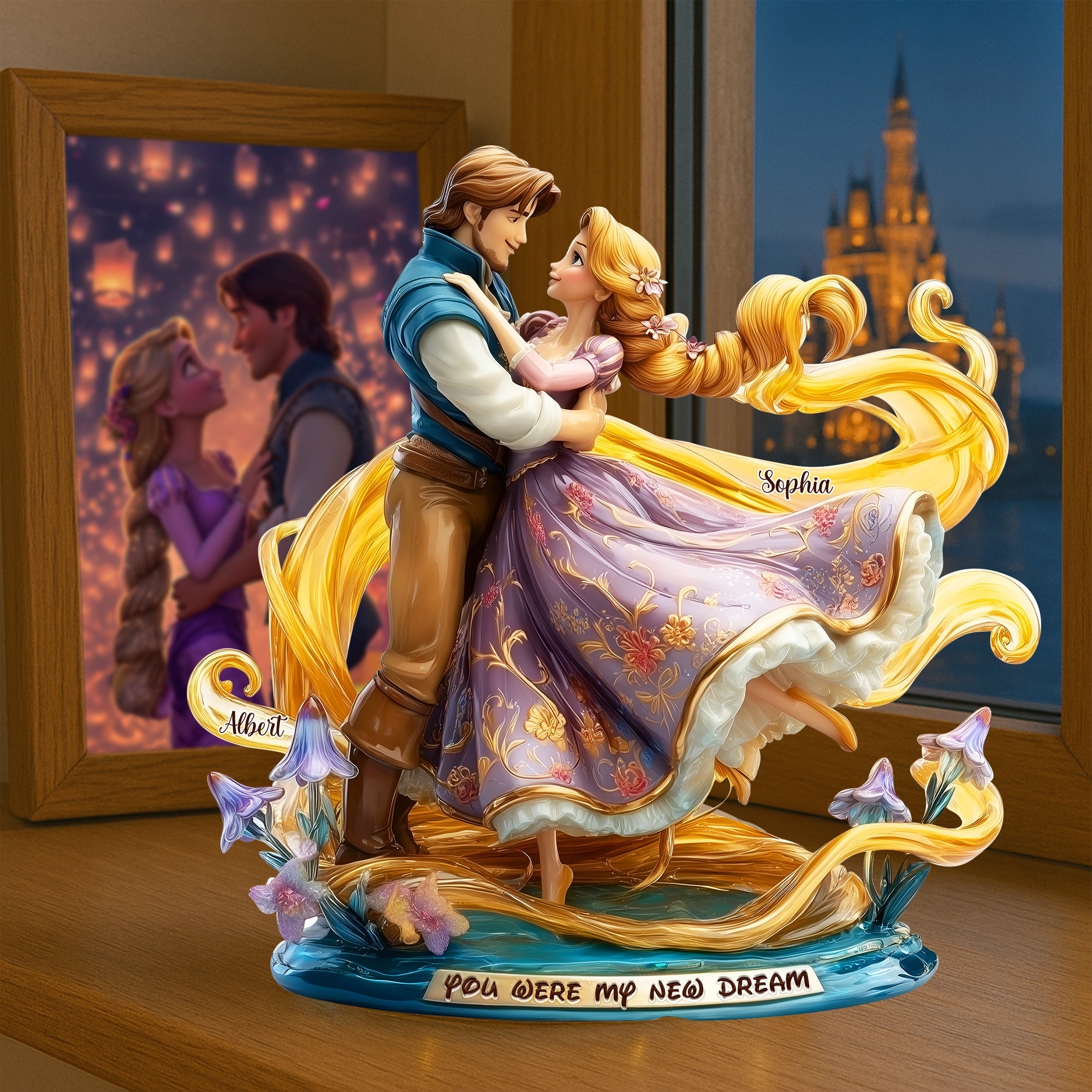 You Were My New Dream - Personalized Romantic Couple Acrylic Plaque Shaped Plaques PopCulturePrints