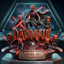 Load image into Gallery viewer, “The Dark Side of Fatherhood” - Cosmic Lord Dad Acrylic Plaque - Personalized Gifts for Dads, Grandpas &amp; More Shaped Plaques PopCulturePrints
