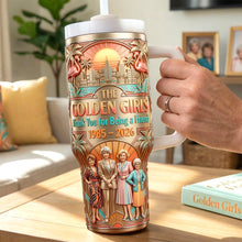 Load image into Gallery viewer, Thank You For Being a Friend - Vintage Friendship 40oz Tumbler - Personalized Gifts for Besties Tumbler Cup PopCulturePrints
