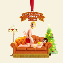 Load image into Gallery viewer, Love &amp; Laughter: Flirty Couple Acrylic Ornament - Personalized Gift for Couples Ornament PopCulturePrints
