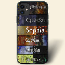 Load image into Gallery viewer, Personalized Book Lover Phone Case - The Mortal Instruments Edition
