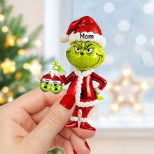 Load image into Gallery viewer, “Make the Holidays Grinch-y!” - Funny Holiday Christmas Ornament, Personalized Gift for Families Ornament PopCulturePrints

