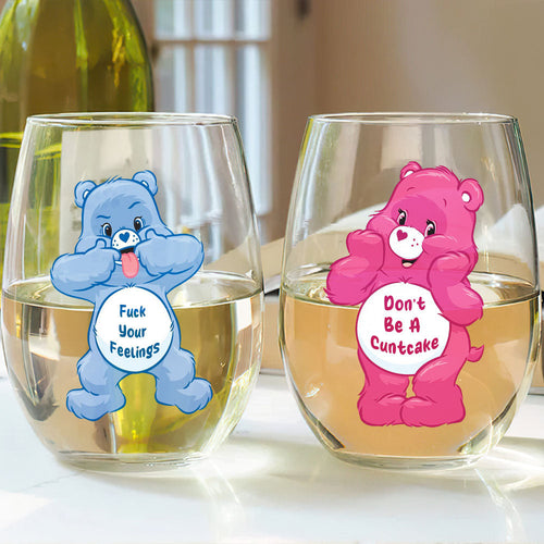 Personalized Gifts For Movie Lover Glass Egg Cup Cute Bears 03HUTI231124 Glass Egg Cup PopCulturePrints