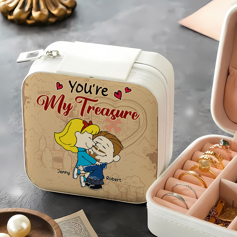 Customizable 'You're My Treasure' Jewelry Box for Couples Jewelry Box PopCulturePrints