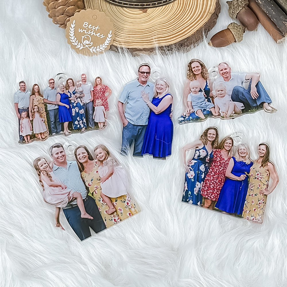 Personalized Family Photo Christmas Ornaments Ornament PopCulturePrints