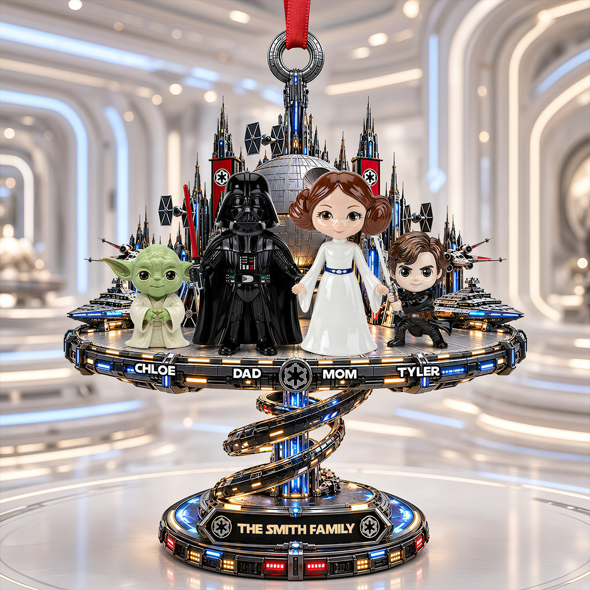 Our Galactic Family Christmas Ornament - Personalized Gifts For Family 05ohdt131026 Ornament PopCulturePrints