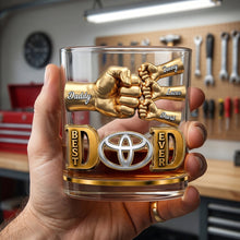 Load image into Gallery viewer, Best Dad Mug - Unique Personalized Gift for Father's Day Glass PopCulturePrints

