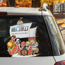 Load image into Gallery viewer, Custom Family Decal - Anime Pirate Boat Theme Decal Sticker PopCulturePrints
