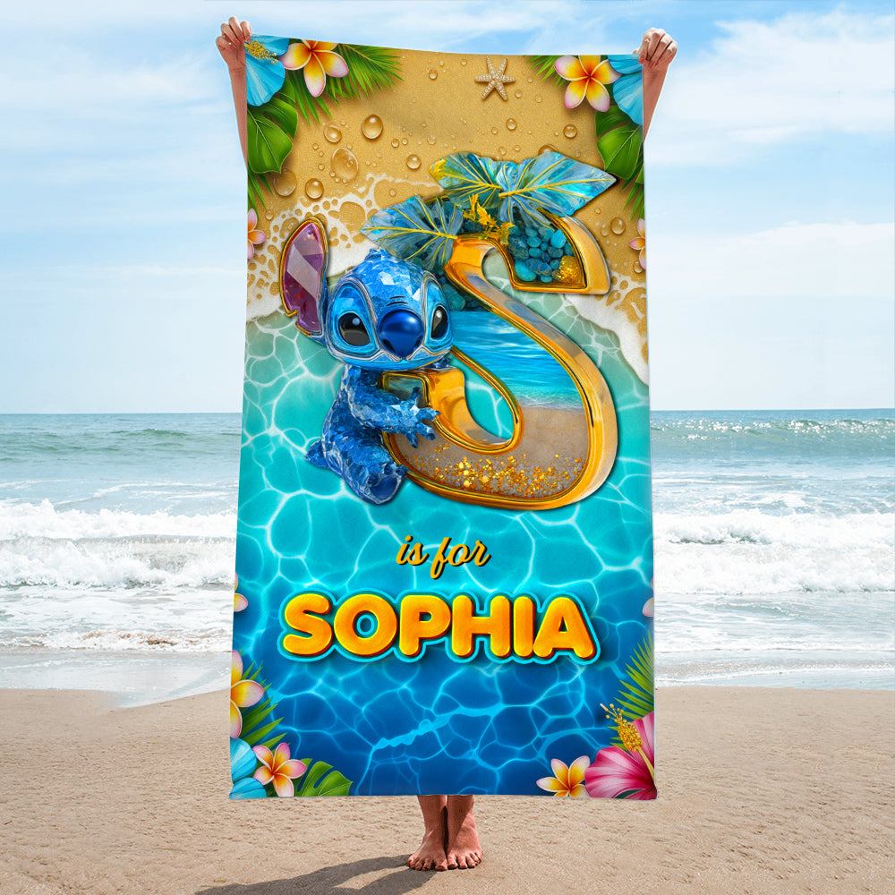 "Make a Splash this Holiday!" - Personalized Beach Towel - Custom Gift for Friends and Family Beach Towel PopCulturePrints