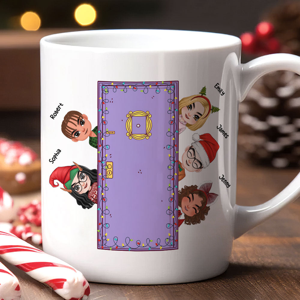 Personalized Friends Become Family Mug - Christmas Gift