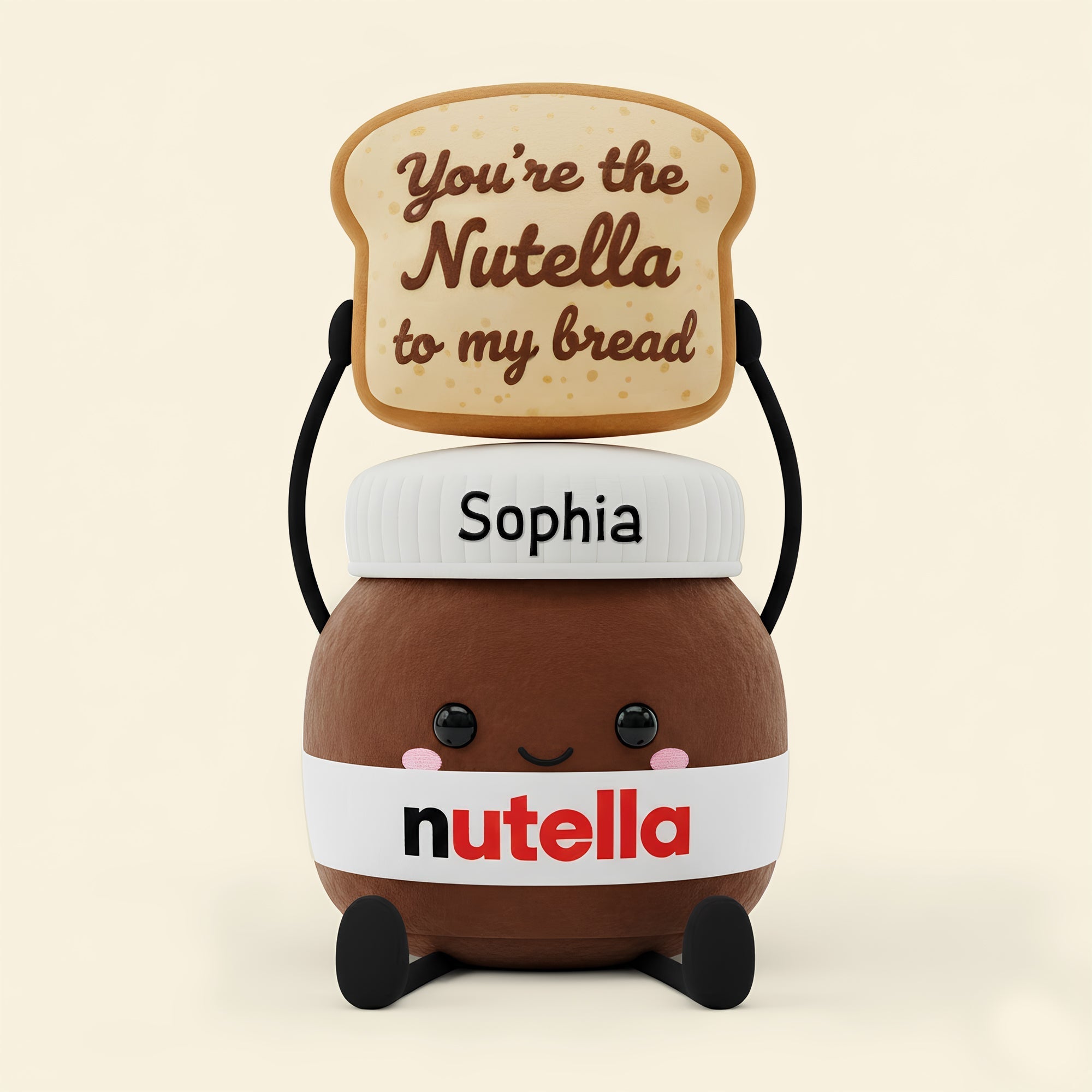 You're the Nutella to My Bread - Personalized Sweet Choco Love Couple Pillow Pillow PopCulturePrints