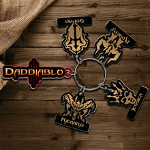 Load image into Gallery viewer, Personalized DADDIBLO Keychain for Dad - Custom Father&#39;s Day Gift Keychains PopCulturePrints

