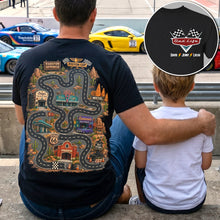 Load image into Gallery viewer, "Life in the Fast Lane: Personalized Retro Race Road Map Shirt - Gift for Dads, Grandpas, and Fathers" AOP Products PopCulturePrints
