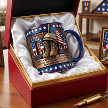 Load image into Gallery viewer, "Proud Veteran Dad - Personalized Tribute to Service" - Coffee Accent Mug | Gift for Dad, Grandpa, and Veterans Coffee Mug PopCulturePrints
