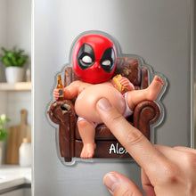 Load image into Gallery viewer, Big Belly Badass Anti-collision Acrylic Fridge Magnet - Personalized Gift for All Occasions Fridge Magnet PopCulturePrints
