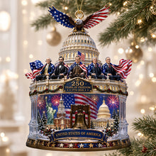 Load image into Gallery viewer, Celebrate Freedom: Free Dome Acrylic Ornament - Personalized Gift for Patriots
