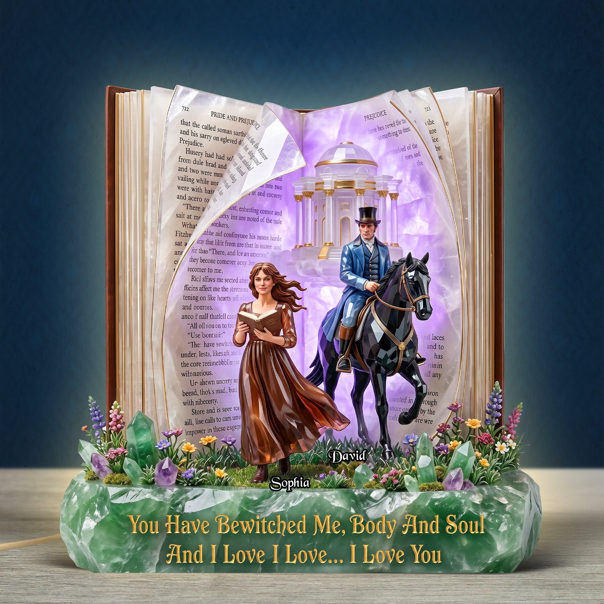 You Have Bewitched Me, Body And Soul - Love Story Acrylic Light Box