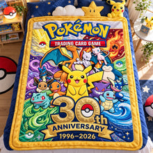 Load image into Gallery viewer, Celebrate 30 Years of Pokémon - Personalized Creature Blanket - Perfect Gift for Fans and Collectors Blanket PopCulturePrints
