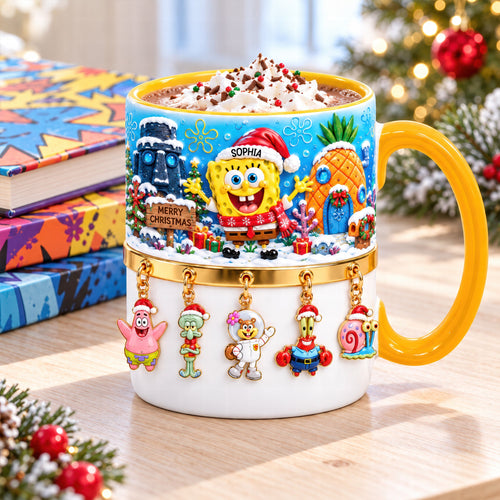 Bring Joy This Christmas with Our Underwater Lovely Christmas Mug - Personalized Gift for Kids & Young Adults Coffee Mug PopCulturePrints