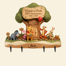 Load image into Gallery viewer, Celebrate 100 Years of Childhood Memories with Personalized Winnie the Pooh Key Hanger Key Hanger PopCulturePrints
