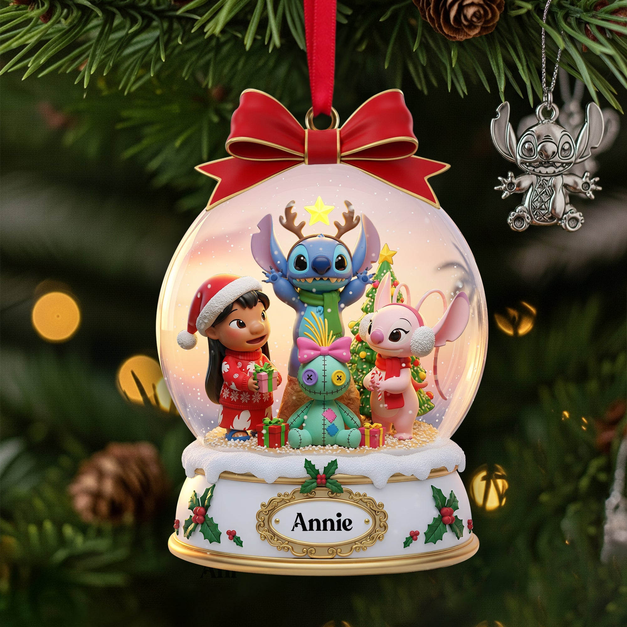 "Celebrate Friendship with Magical Memories" - Personalized Christmas Ornament for Friends Ornament PopCulturePrints