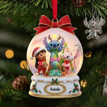 Load image into Gallery viewer, &quot;Celebrate Friendship with Magical Memories&quot; - Personalized Christmas Ornament for Friends Ornament PopCulturePrints
