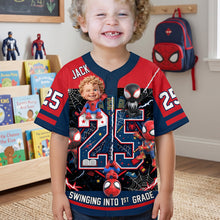 Load image into Gallery viewer, Swinging into 1st Grade - Personalized Kid Baseball Jersey
