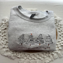 Load image into Gallery viewer, Festive Christmas Tree Embroidered Shirt - Merry and Bright
