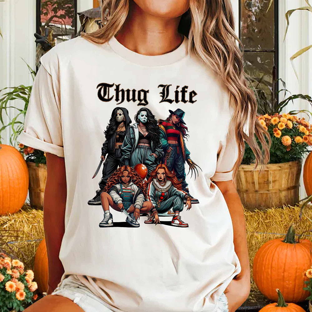 Thug Life Horror Movies Halloween Sweatshirt