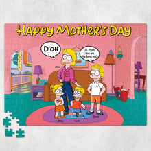 Load image into Gallery viewer, Happy Mother&#39;s Day Jigsaw Puzzle - Personalized Gift for Mom and Grandma Jigsaw Puzzles PopCulturePrints
