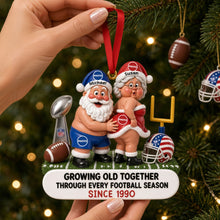 Load image into Gallery viewer, "Growing Old Together: Celebrate Love and Laughter - Personalized Ornament for Sports Lovers" Ornament PopCulturePrints
