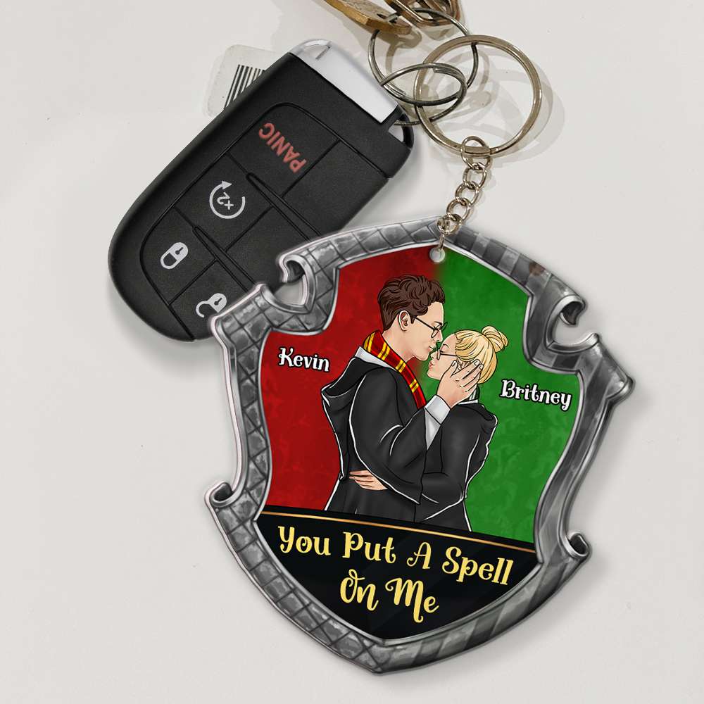 Personalized Harry Potter Couple Keychain - You Put A Spell On Me