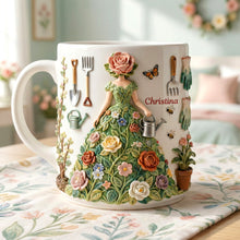Load image into Gallery viewer, Garden Girl Coffee Mug - Personalize Your Gift for Garden Lovers Coffee Mug PopCulturePrints

