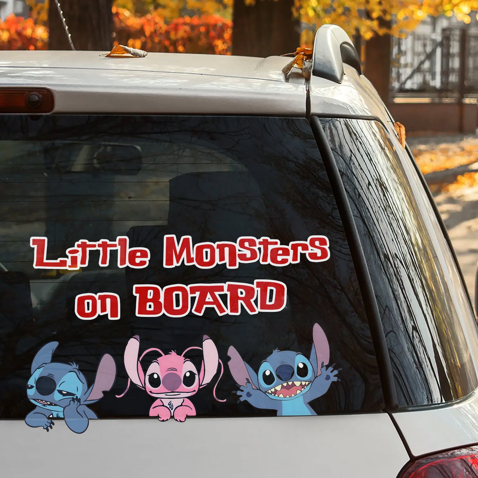 Customizable 'Little Monsters on Board' Car Decal for Moms Decal Sticker PopCulturePrints
