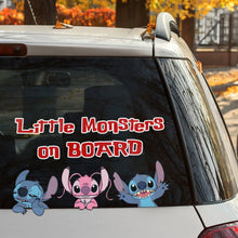 Load image into Gallery viewer, Customizable &#39;Little Monsters on Board&#39; Car Decal for Moms Decal Sticker PopCulturePrints
