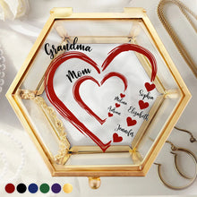 Load image into Gallery viewer, “A Heartfelt Tribute to Love” - Personalized Glass Jewelry Box - Gift for Mom, Grandma, and Loved Ones Jewelry Box PopCulturePrints
