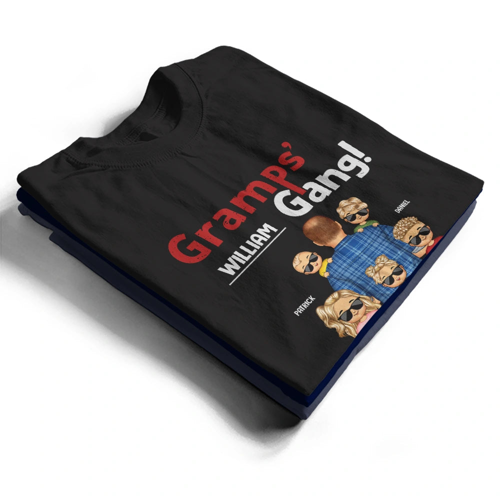“Grandpa’s Gang – A Unique Tribute to Family!” - Personalized T-Shirt - Custom Gift for Grandfathers and Family Members T-shirt PopCulturePrints
