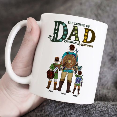 Personalized Dad Kingdom Coffee Mug - Perfect Father's Day Gift Coffee Mug PopCulturePrints