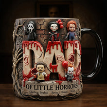 Load image into Gallery viewer, "Dad: Master of Little Horrors!" - Personalized Magic Mug for Dads, Grandpas, and Horror Fans Coffee Mug PopCulturePrints
