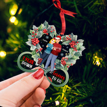 Load image into Gallery viewer, Personalized Heart Couple Ornament - 1 Year Anniversary Gift | Valentine&#39;s Day Gifts Ornament PopCulturePrints
