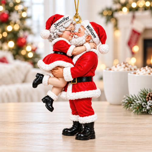 Old Couple Christmas Ornament - A Personalized Gift for Couples to Cherish Their Love Ornament PopCulturePrints