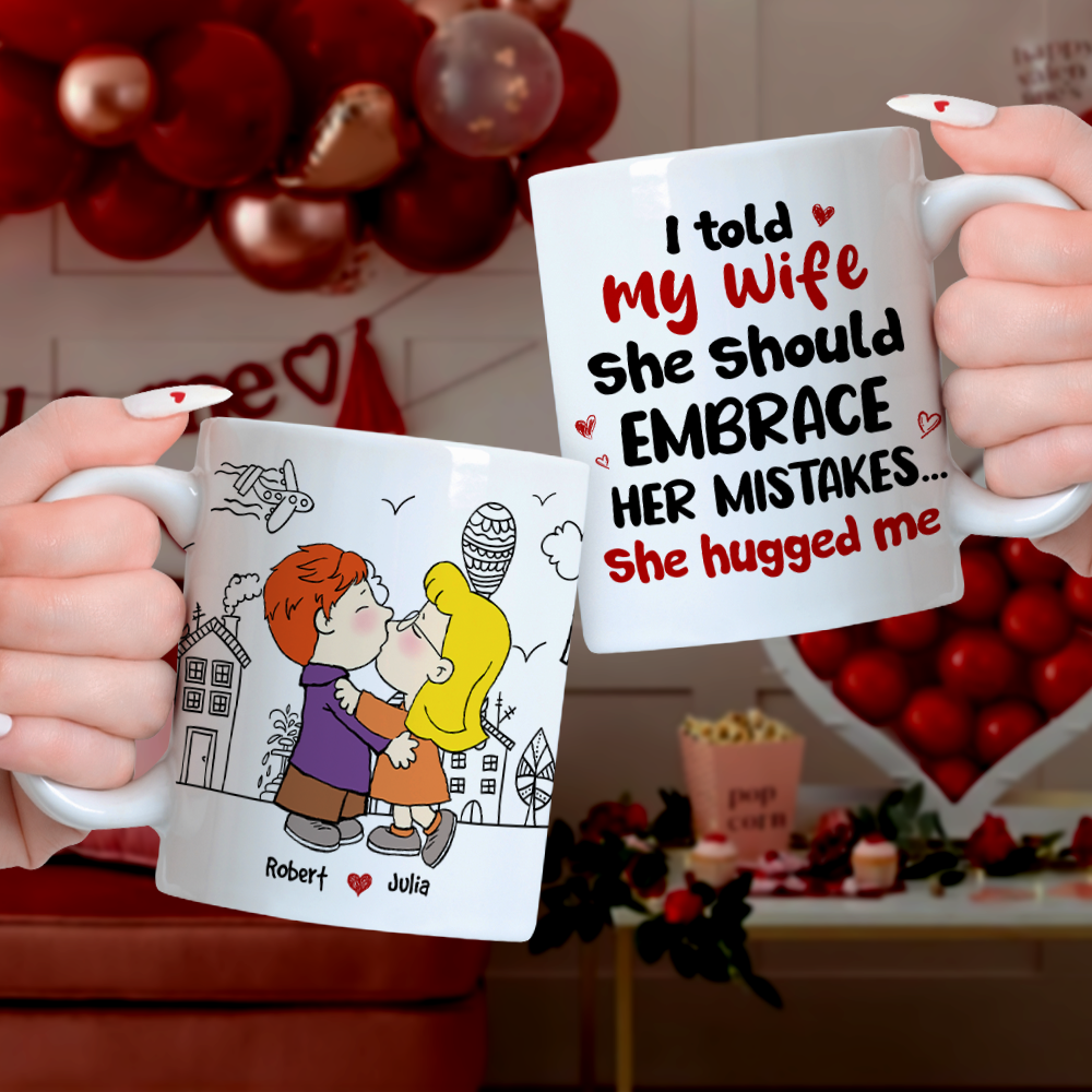 Customizable Couple Coffee Mug - Perfect Valentine's Day Gifts for Couples Coffee Mug PopCulturePrints