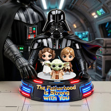 Load image into Gallery viewer, The Fatherhood Is Strong With You - Personalized Acrylic Plaque Gift for Dad, Grandpa &amp; More Shaped Plaques PopCulturePrints
