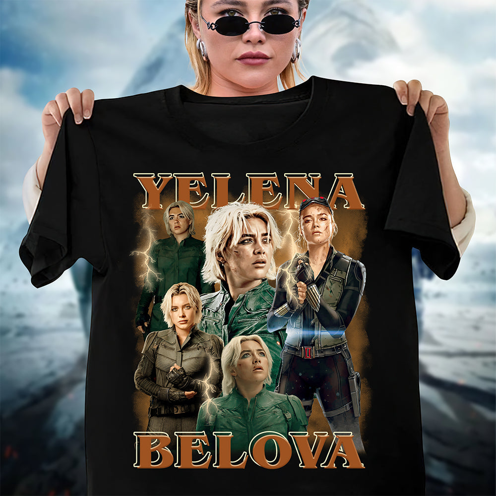 “Embrace the Strength of Yelena Belova” - Customizable Shirt - Perfect Gift for Marvel Fans Shirts PopCulturePrints